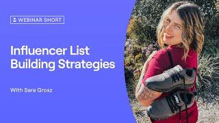 Influencer List Building Strategies