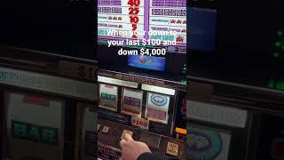 $100 desperation slot machine pull #handpay #casino #slots # #highlimit #jackpot #wendover