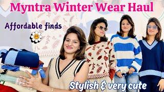 Myntra Winter Wear Haul l latest Winter Wear l Affordable Sweater Haul #myntra #sweater #winterwear