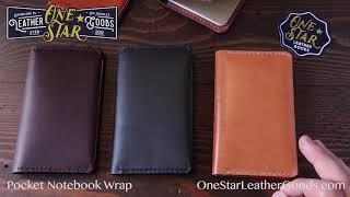 Pocket Notebook Wrap Cover (for Field Notes and others)