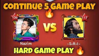 Sri Vs Nazim Carrom pool  | Continue Top 5 game play | Carrom pool  Game play | Gaming Nazim