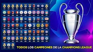 TODOS los CAMPEONES de la CHAMPIONS LEAGUE  (1956-2024)