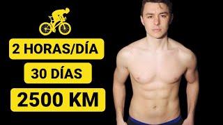 ASÍ CAMBIÓ SU CUERPO PEDALEANDO 2H/30 DÍAS TODOS LOS DIAS (2500 KM en 30 DÍAS)  SALUD CICLISTA