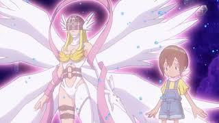 Digimon adventure  (Episode35)- Tailmon Digievolvo to angewomon for the first time! (best scene)