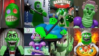 Zombie Speed Run in ALL PlatinumFalls Scary obby Mr Funny, Siren Cop, Carnival, Gran, Ani-Tron