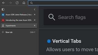 Enable Microsoft Edge Vertical Tabs