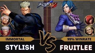 KOF XV⭐STYLISH (Yashiro/O.Yashiro/Goenitz) vs FRUITLEE (Iori/Geese/Elisabeth)⭐Ranked Match - 11/24