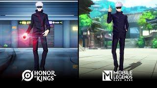 Satoru Gojo (HOK) VS Satoru Gojo (MLBB) : Skin Effect Comparison