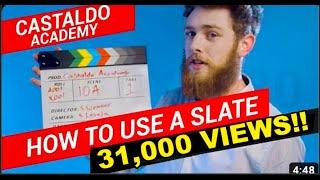 31,000 VIEWS!!! The Clapperboard Explained — How to Use a Film Slate