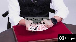 Xfunjoin Four Cards Illusion Magic Prop Demo Video