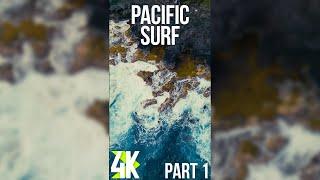 Surf of the Pacific Ocean for Vertical Screens 4K - Scenic Crashing Waves of Hawaii - Episode 1