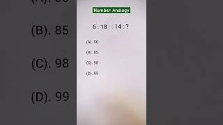 Number Analogy Important Question #maths #shortsfeed #shorts