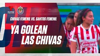 Gol de Montserrat Hernández, golea el Rebaño - Chivas Femenil vs Santos 3-0 | Telemundo Deportes