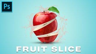 Fruit Slice effect in Photoshop #photoshop