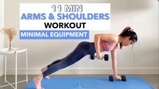 11 MIN ARMS & SHOULDERS (Get Toned Arms) WORKOUT | Minimal Equipment ~ Jacey Yaw