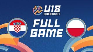 Group Phase | Croatia v Poland | Full Basketball Game | FIBA U18 Women's EuroBasket 2024