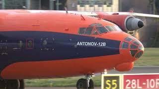 Antonov AN-12B landing at Dublin Airport, Ireland  December 2024