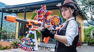 Nerf Guns War : Secret Nerf S.W.A.T SEAL Team Hideout Exposed By Fight Boss Wanted Criminal Group