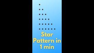 Java Star Pattern: The Mystery Revealed #shorts #starpattern