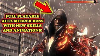 NEW Alex Mercer Final Boss PLAYABLE Skills & Moveset Animation (2023 UPDATE) | Prototype 2 PC