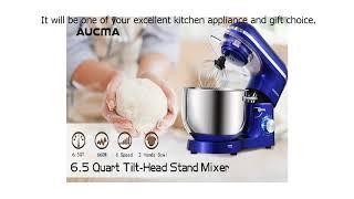 Special Discount on Aucma Stand Mixer,6 5 QT 660W 6 Speed Tilt Head Food Mixer