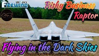 Freewing F-22 Dark Cloudy Flight w/ Gooniac 33 Firey Booty #rcplane #aviation #freewing #gooniac33