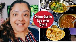 Bina onion garlic ki new kitchen routine! Apke kuch doubts ka answer! Jai Shree Radhe! #vlogs PV161