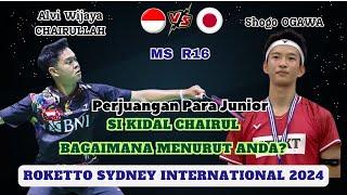 Alvi Wijaya CHAIRULLAH (INA) vs Shogo OGAWA (JPN) | R16 ROKETTO Sydney International 2024