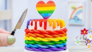 1000+ Satisfying Miniature Rainbow Cake Decorating | Best Of Miniature Rainbow Cakes By Yummy Bakery