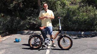 REVOLUTIONARY 20" Fat Tire Foldable E Bike!  Game Changer 750w Folding Electric Bike for Adults