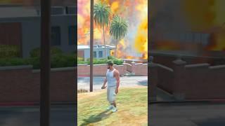 Gta 5 Franklin Blasting His Mansion #gta5 #gaming #gta5mods #shorts