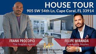 Amazing House Tour on 905 SW 54th Ln Cape Coral by Miranda and Procopio Group at Royal Shell