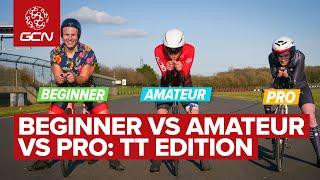 Beginner VS Amateur VS Pro Cyclist | Time Trial Edition