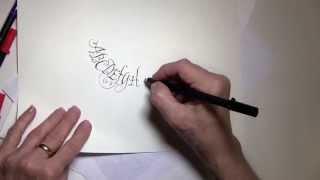 Calligraphy Demonstration with Pigma Calligrapher Pens - Ft. Maria Thomas