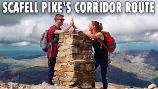 Last Leg of 3 Peaks Challenge: Hiking to England's Highest Peak, Scafell Pike via the Corridor Route