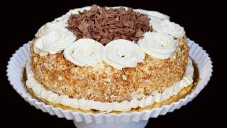 NOUGAT CAKE / Crunchy And Creamy Cake Recipe/ NILASCUISNE