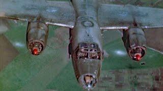 WW2 Color B-26 Marauders Over Germany