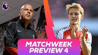 Arne Slot chases history & Arteta's midfield problems | Matchweek 4 Preview