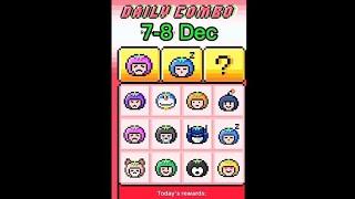 Tomarket Daily Combo 7 December| Tomarket today combo| Tomarket Daily Combo Cards Today