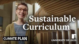 How is sustainability being embedded in teaching and learning across all courses at Leeds?