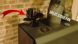 VODA 4-Blade Heat Powered Stove Fan - #woodstove  #heat  #stovefan