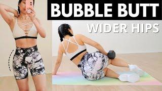 BUBBLE BUTT 8 LEVEL challenge, grow round booty + curvier hips. Intense booty burn!