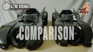 1989 Batmobile Comparison - Jazzinc Dioramas Vs. Hot Toys