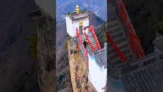 Taoist temple built on a cliff