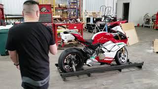 2019 Ducati Panigale V4 Speciale Unboxing part 1 - Motoprimo Motorsports