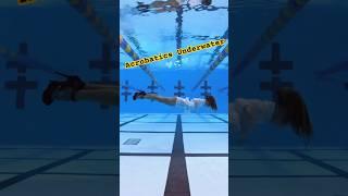 Acrobatics Underwater 🩵 #pool #gymnast #underwater #acrobatics