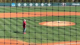 Seth J. Elbe singing the National Anthem @ UGA Baseball 2/18/22