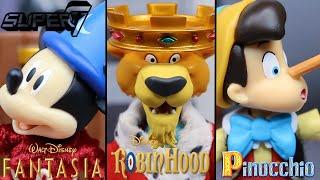 Super7 Disney Ultimates! Wave 1 Prince John, Mickey Mouse, And Pinocchio Figure Review!