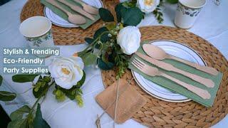 Stylish & Trending Eco-Friendly Party Supplies | Tableclothsfactory.com