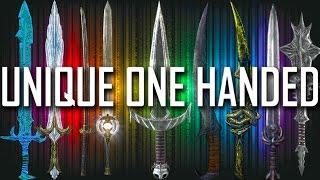 Skyrim - All Rare & Unique One Handed Weapons